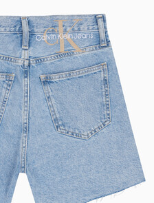 Buy 여성 맘핏 데님 쇼츠 in color CHALKY BLUE