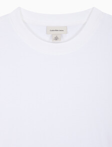 Buy 남성 릴렉스 핏 시즈널 모노그램 긴팔 티셔츠 in color BRIGHT WHITE