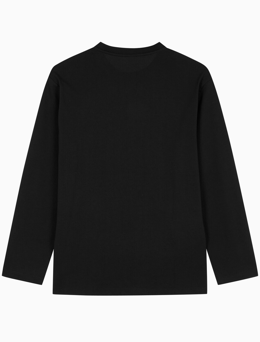 Buy 남성 헤비 코튼 아카이브 로고 긴팔 티셔츠 in color CK BLACK