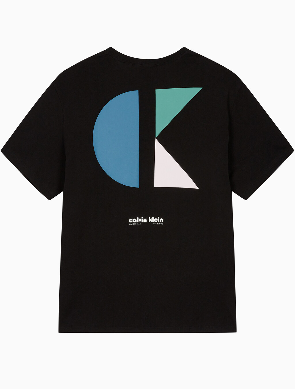 Buy 남성 이지핏 바우하우스 로고 그래픽 반팔 티셔츠 in color BLACK