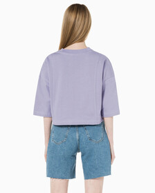 Buy 여성 패션 오버핏 크롭티 in color LAVENDER