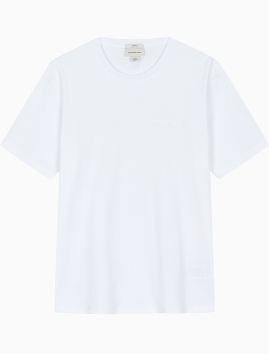 남성 슬림핏 리퀴드 인터록 클래식 그래픽 티