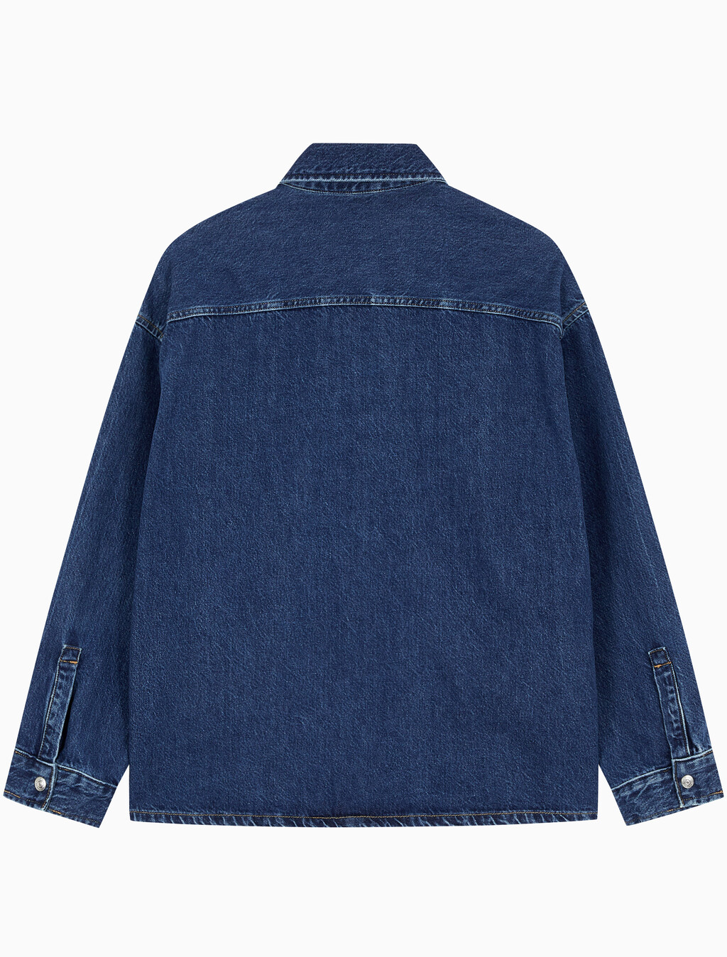Buy 남성 릴렉스핏 데님 셔츠 자켓 in color BLUE BLACK HANGER LOOP