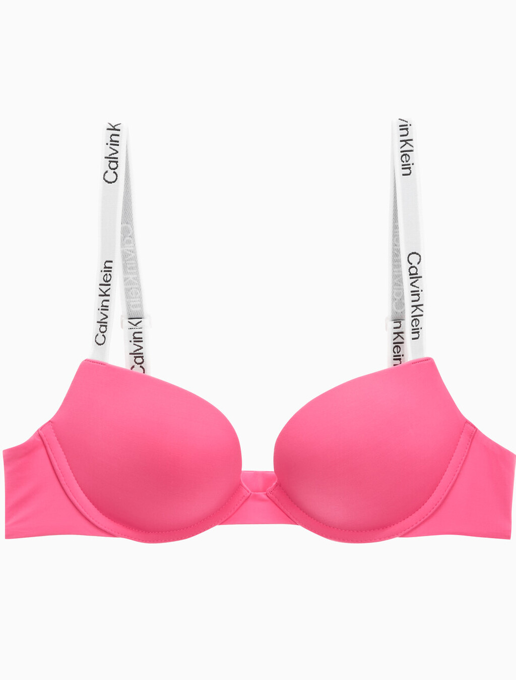 Buy 여성 테일러드 로고 푸쉬업 플런지 브라 in color FUCHSIA ROSE