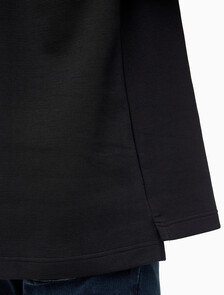 Buy 남성 릴렉스핏 텍스처드 피케 로고 반팔 티셔츠 in color BLACK