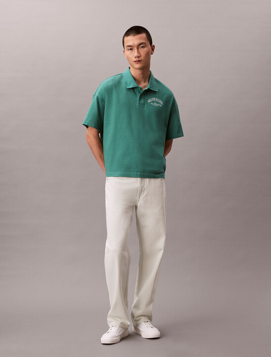 프리미엄 헤비 저지 박스 폴로 티