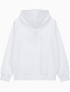 Buy 남성 롱슬리브 릴렉스핏 모노그램 기모후디 in color BRIGHT WHITE