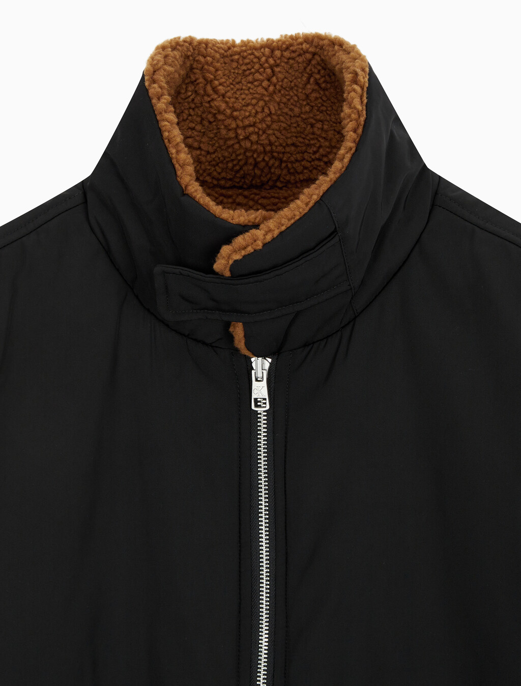 Buy 남성 리버서블 쉐르파 봄버 in color CK BLACK