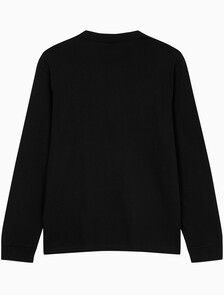 Buy 남성 이지핏 아카이브 로고 긴팔 티셔츠 in color BLACK