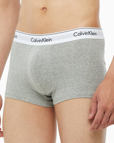 Buy 남성 모던 코튼 3PK 트렁크 in color GREY/DEEP BROWN/RED