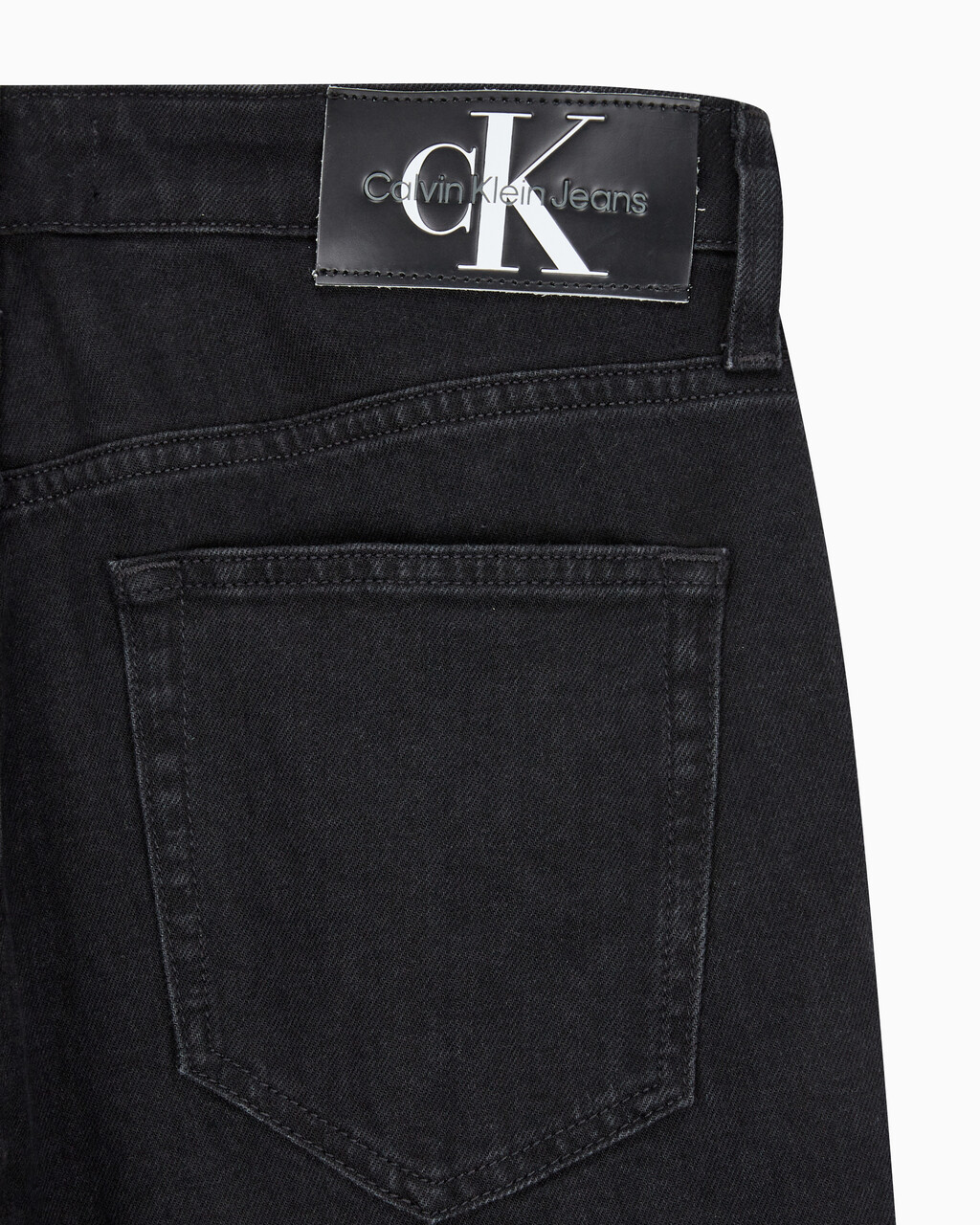 Buy 남성 블랙 90s 스트레이트핏 데님 in color WASHED BLACK LOGO LACE