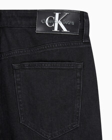 Buy 남성 블랙 90s 스트레이트핏 데님 in color WASHED BLACK LOGO LACE