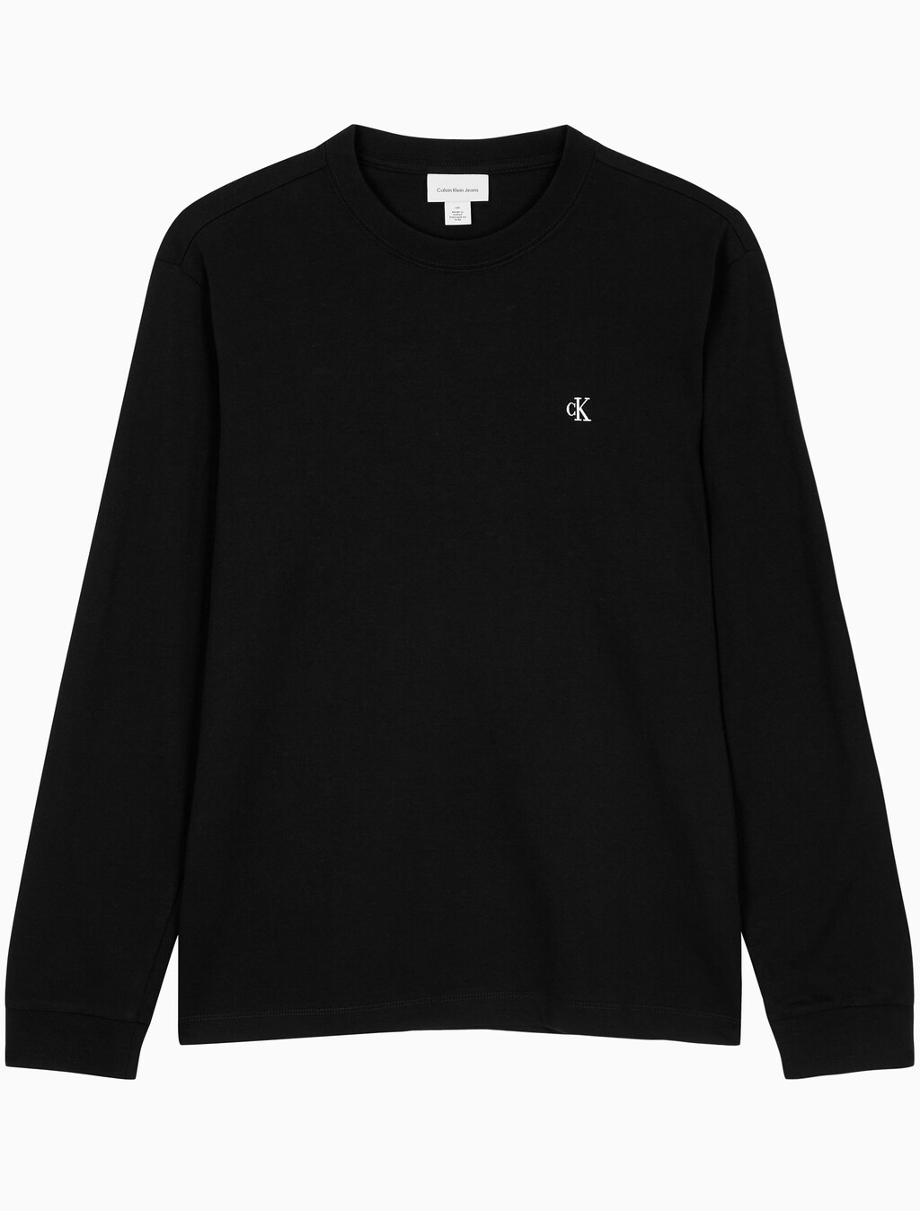 Buy 남성 이지핏 아카이브 로고 긴팔 티셔츠 in color BLACK