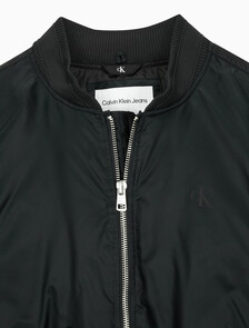 Buy 남성 후디 보머 다운 자켓 in color CK BLACK