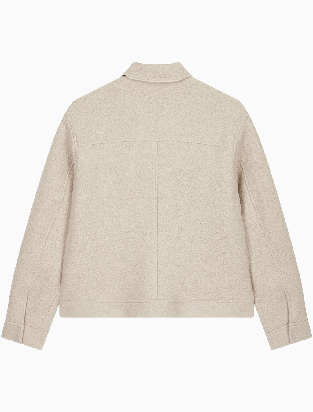 Buy 남성 릴렉스핏 텍스처 울 자켓 in color LIGHT BEIGE