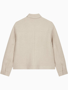 Buy 남성 릴렉스핏 텍스처 울 자켓 in color LIGHT BEIGE