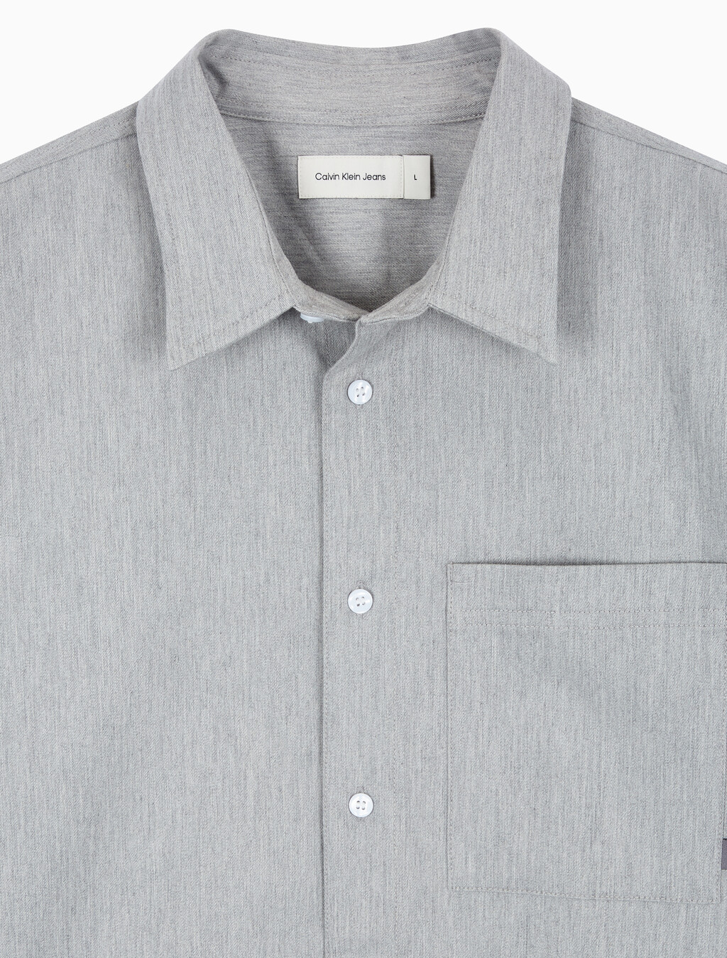 Buy 남성 멜란지 유틸리티 셔츠 in color GREY