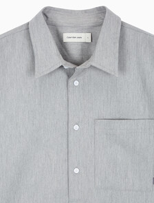Buy 남성 멜란지 유틸리티 셔츠 in color GREY