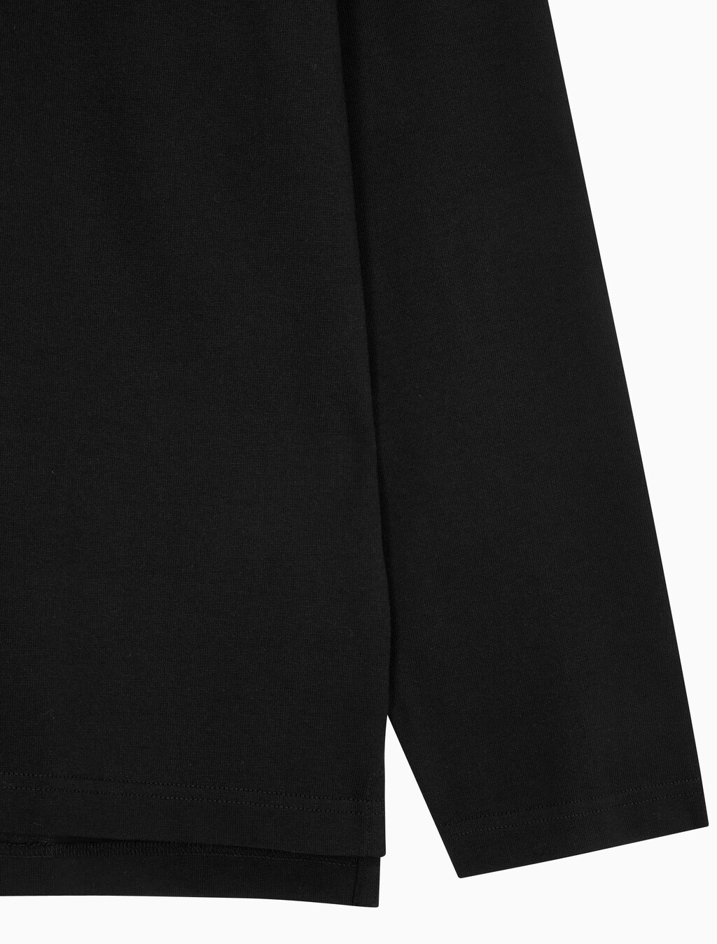 Buy 남성 릴렉스핏 헤비 저지 럭비 폴로 탑 in color CK BLACK