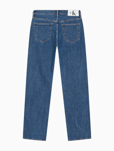 Buy 남성 90's 스트레이트핏 미드블루 데님 in color MID BLUE BACK EMBRO