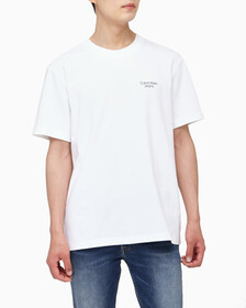 Buy 남성 1978 백 커브드 로고 반팔 티셔츠 in color BRIGHT WHITE