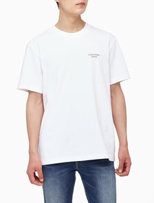 Buy 남성 1978 백 커브드 로고 반팔 티셔츠 in color BRIGHT WHITE