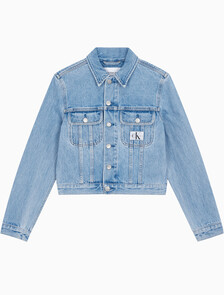 Buy 여성 크롭 90'S 데님 자켓 in color CHALKY BLUE