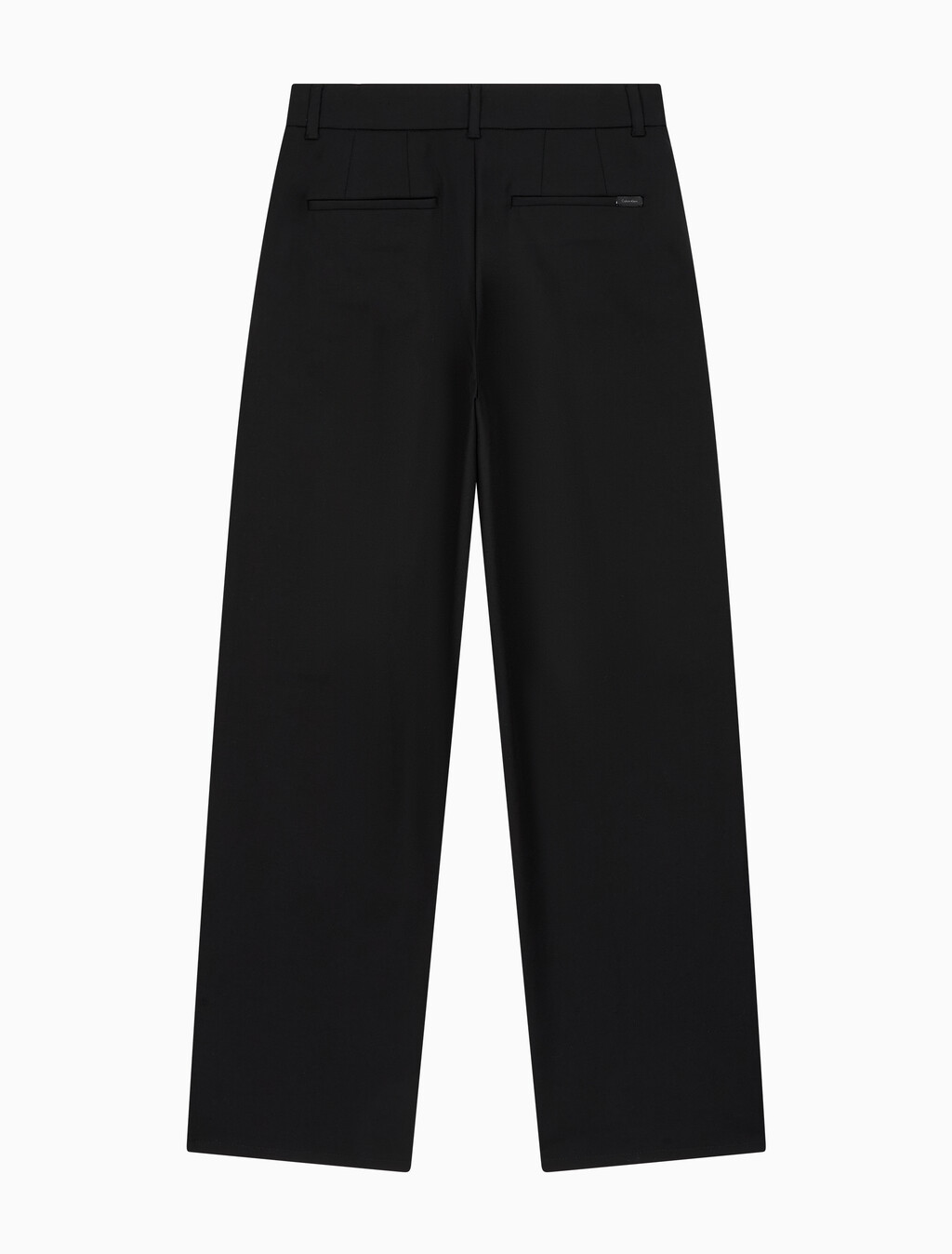 Buy 여성 스트레치 치노 와이드 핏 팬츠 in color BLACK