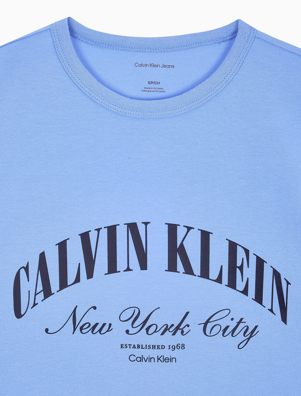 Buy 여성 그래픽 로고 베이비 티 in color Deep Indigo Blue