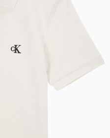 Buy 여성 CK 로고 폴로 반팔 원피스 in color BLUR FLORAL_BLACK