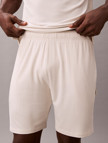 Buy 남성 모달 립 모달 립 반팔 쇼츠 세트 in color CHALK