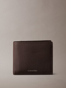 Buy 남성 포일 엠보스 빌 폴드 코인 지갑 in color Black/Ck Dark Brown