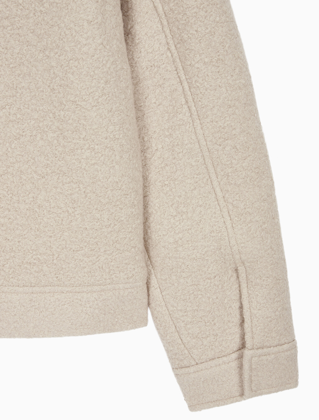 Buy 남성 릴렉스핏 텍스처 울 자켓 in color LIGHT BEIGE