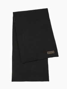 Buy 남녀공용  양면 로고 머플러 in color BLACK