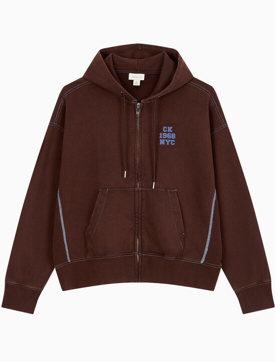 남성 워시드 프리미엄 빈티지 로고 후드집업