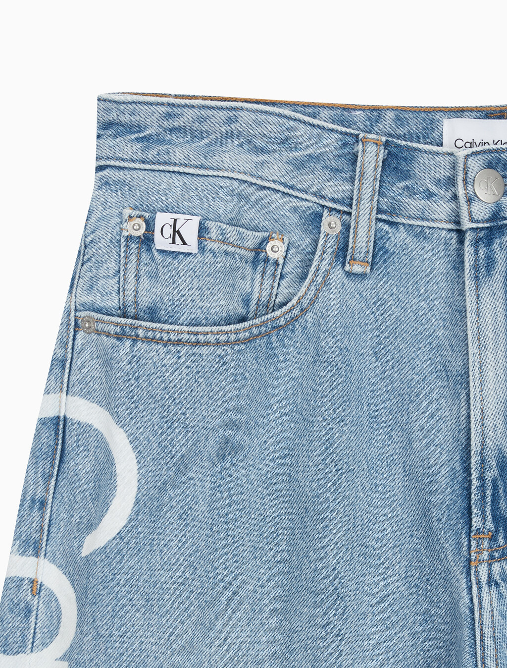 Buy 남성 90's 루즈핏 라이트블루 데님 in color CHALKY BLUE