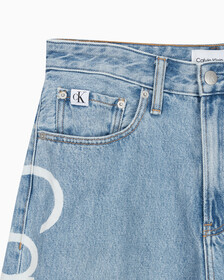 Buy 남성 90's 루즈핏 라이트블루 데님 in color 028A CHALKY BLU