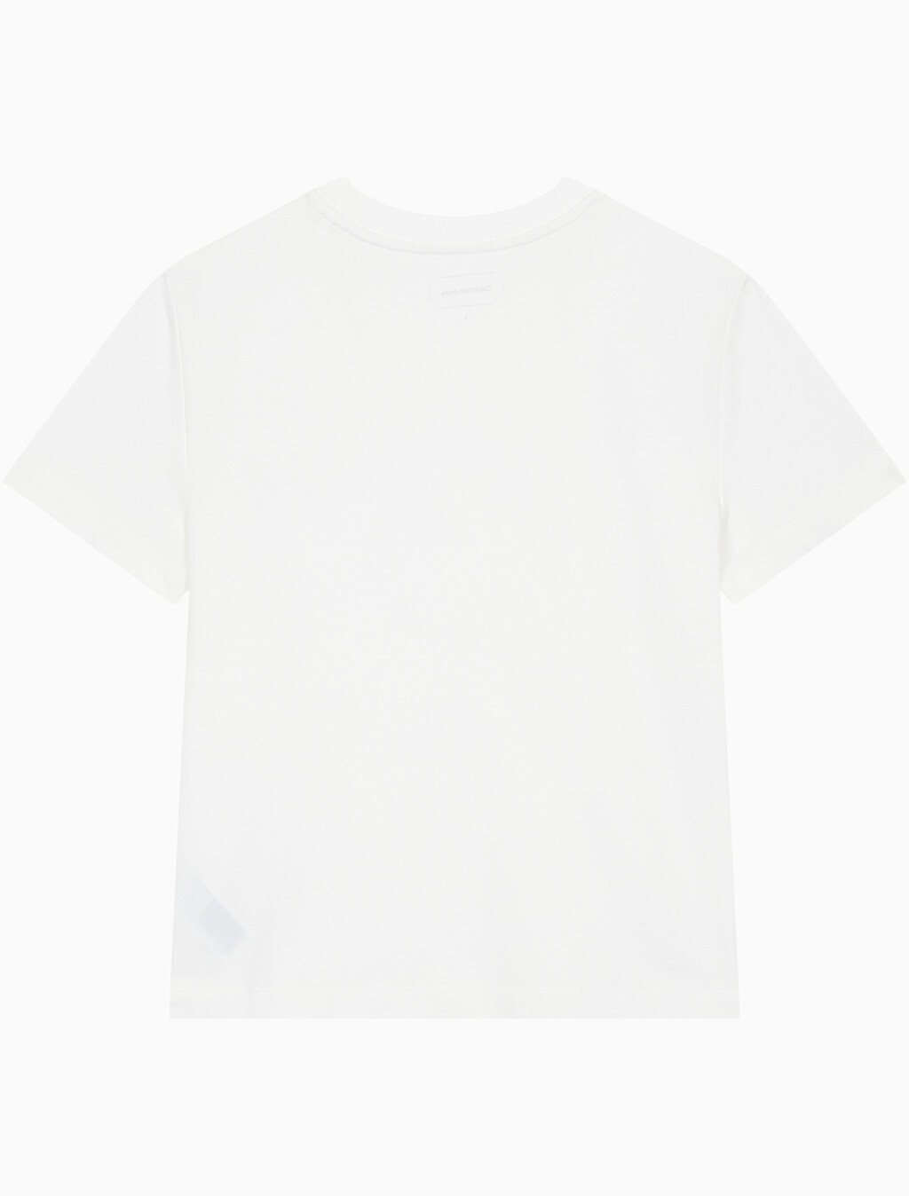 Buy 여성 스몰 모노그램 모던 스트레이트핏 반팔 티셔츠 in color BRIGHT WHITE