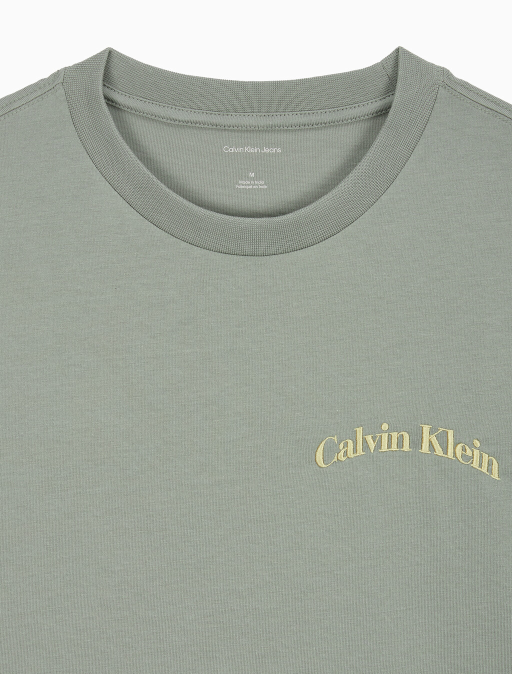 Buy 릴렉스드핏 16S 프론트백 빌딩 티 in color Grey