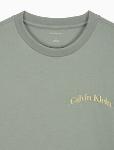 Buy 릴렉스드핏 16S 프론트백 빌딩 티 in color Grey