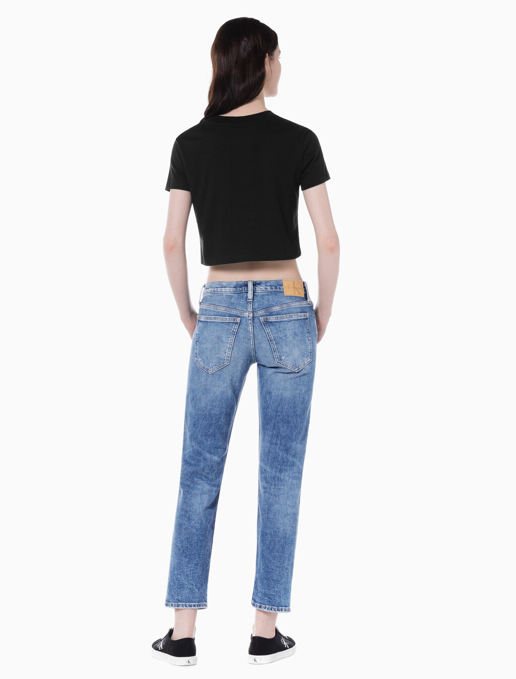 Buy 여성 보이핏 라이트블루 이탈리안 데님 in color CHALKY BLUE