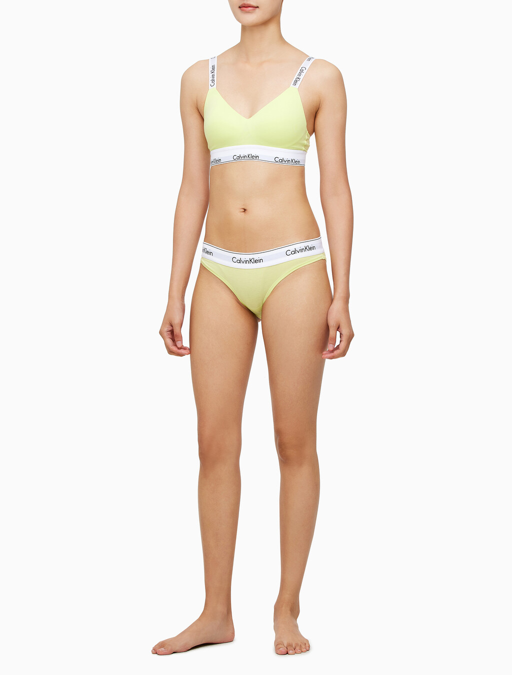 Buy 여성 모던 코튼 AF 비키니 in color SUNNY LIME