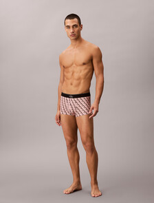 Buy 남성 CK 그래픽 마이크로 로우 라이즈 트렁크 in color PINK PRINT