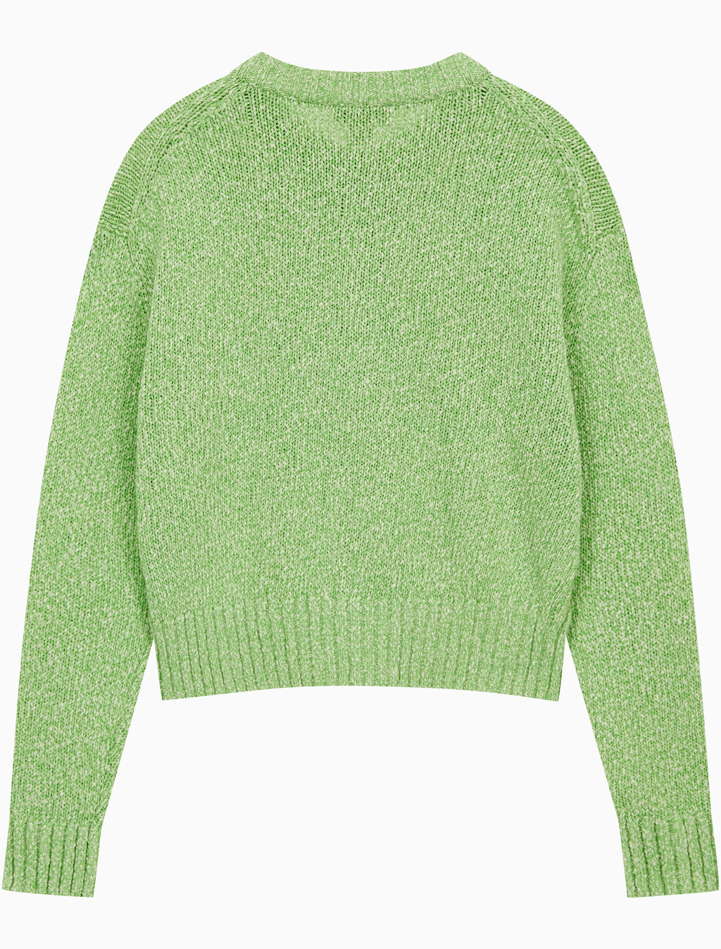 Buy 여성 청키 코튼 버튼업 가디건 in color SUMMER GREEN COMBO