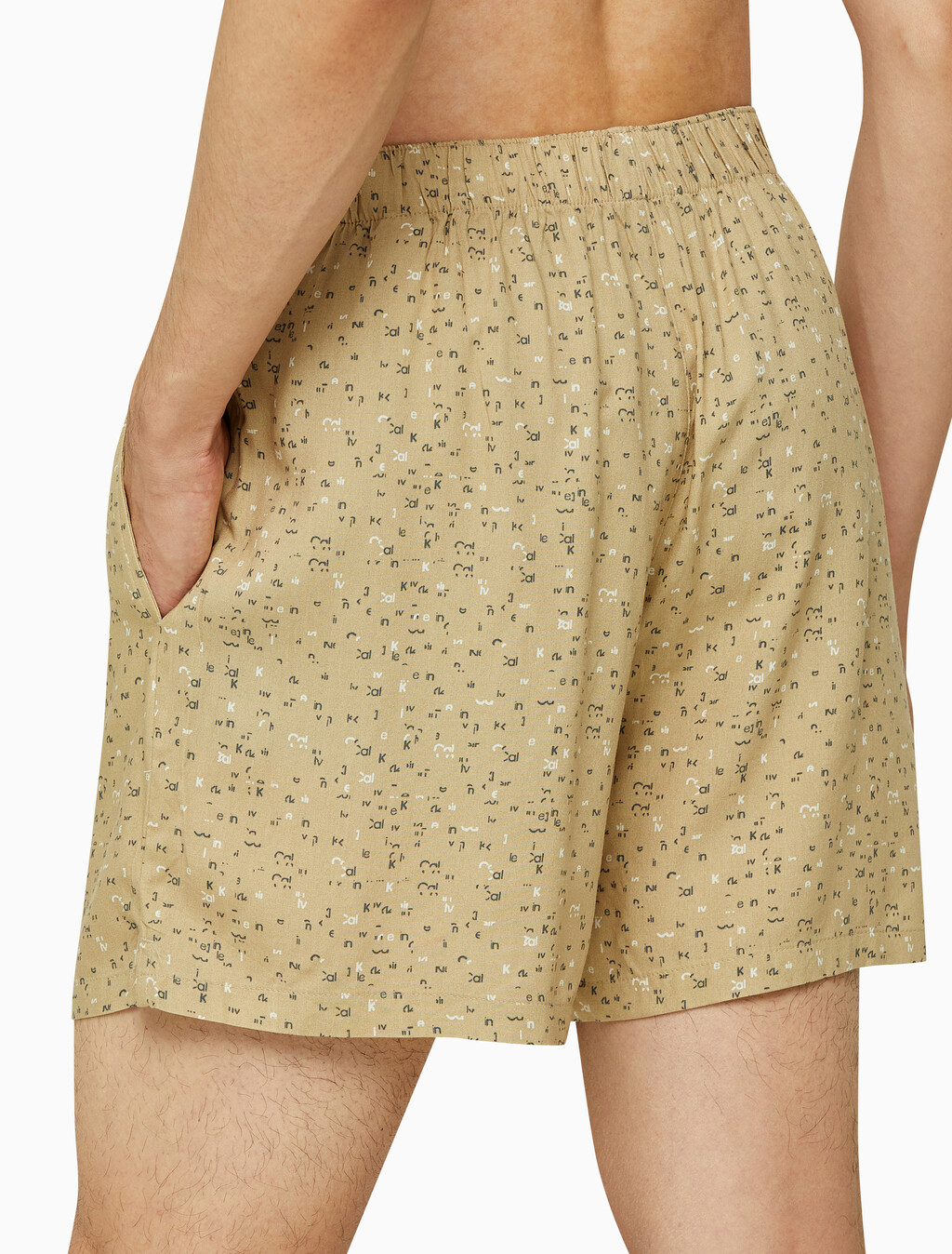 Buy 남성 우븐 비스코스 라운지 슬립 쇼츠 in color YELLOW