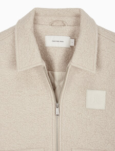 Buy 남성 릴렉스핏 텍스처 울 자켓 in color LIGHT BEIGE
