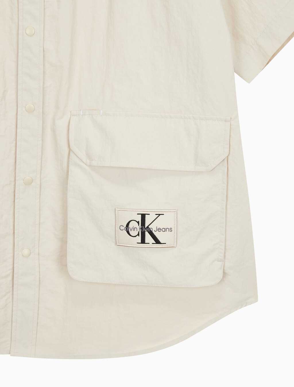 Buy 남성 유틸리티 오버핏 반팔 셔츠 in color CLASSIC BEIGE