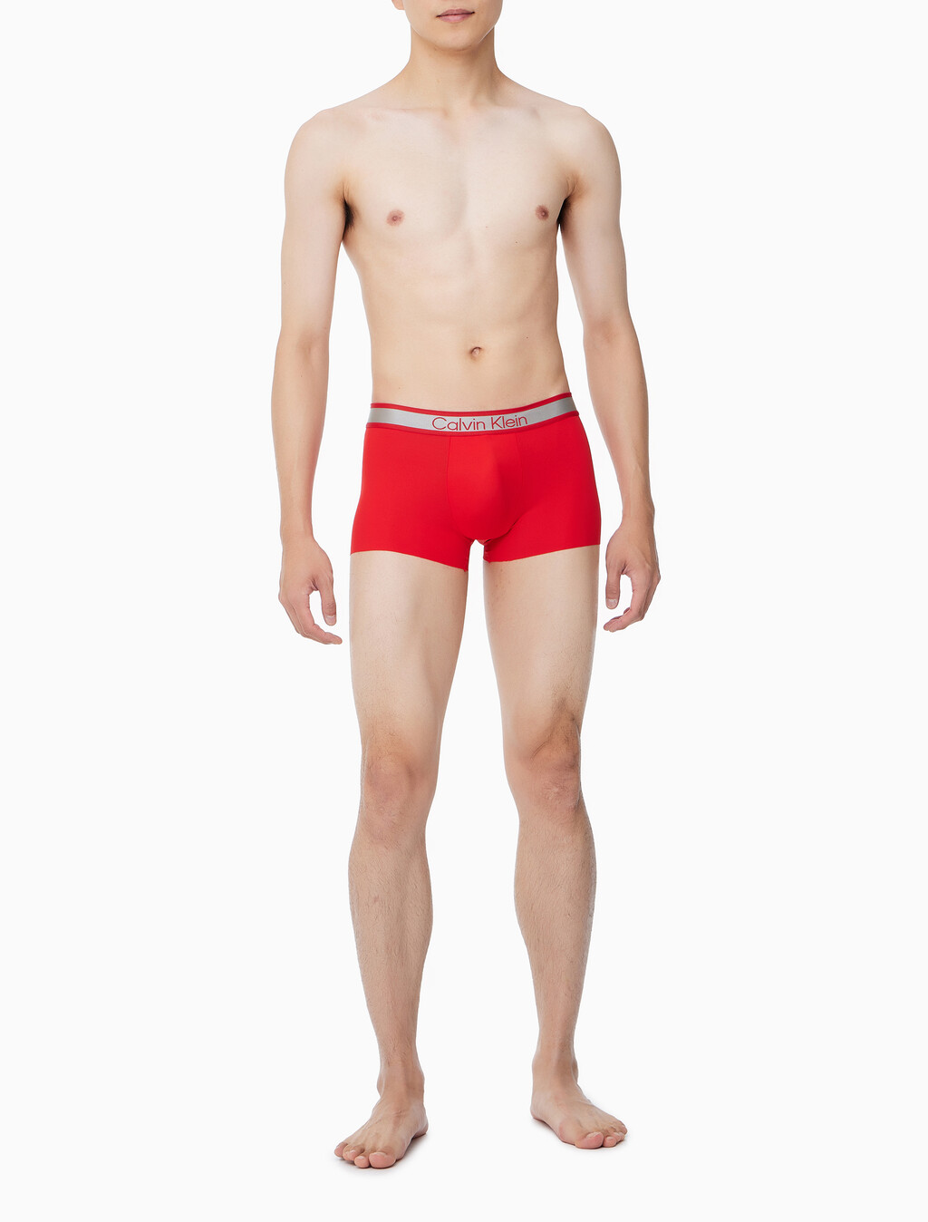 Buy 남성 CK 토널 로고 마이크로 LTE 로우 라이즈 드로즈 in color ROUGE