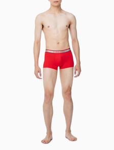 Buy 남성 CK 토널 로고 마이크로 LTE 로우 라이즈 드로즈 in color ROUGE