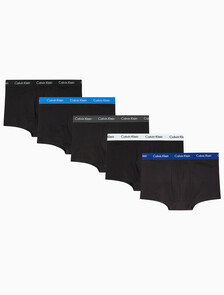 Buy 남성 코튼 스트레치 로우 라이즈 드로즈 5PK in color BLACK